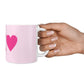 Personalised Pink Initials Heart 10oz Mug Alternative Image 4