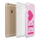 Personalised Pink Initials Heart Apple iPhone 6 Plus 3D Tough Case Expand Detail Image