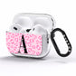 Personalised Pink Leopard Print AirPods Pro Clear Case Side Image
