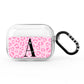 Personalised Pink Leopard Print AirPods Pro Clear Case