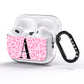 Personalised Pink Leopard Print AirPods Pro Glitter Case Side Image