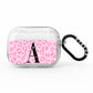 Personalised Pink Leopard Print AirPods Pro Glitter Case