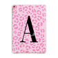 Personalised Pink Leopard Print Apple iPad Gold Case