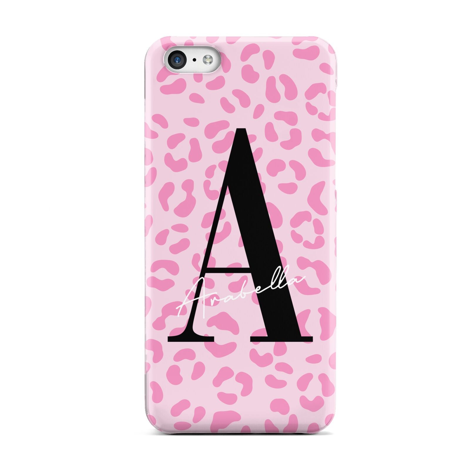 Personalised Pink Leopard Print Apple iPhone 5c Case