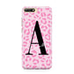 Personalised Pink Leopard Print Huawei Y6 2018