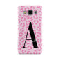 Personalised Pink Leopard Print Samsung Galaxy A3 Case