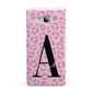 Personalised Pink Leopard Print Samsung Galaxy A7 2015 Case