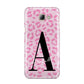 Personalised Pink Leopard Print Samsung Galaxy A8 2016 Case