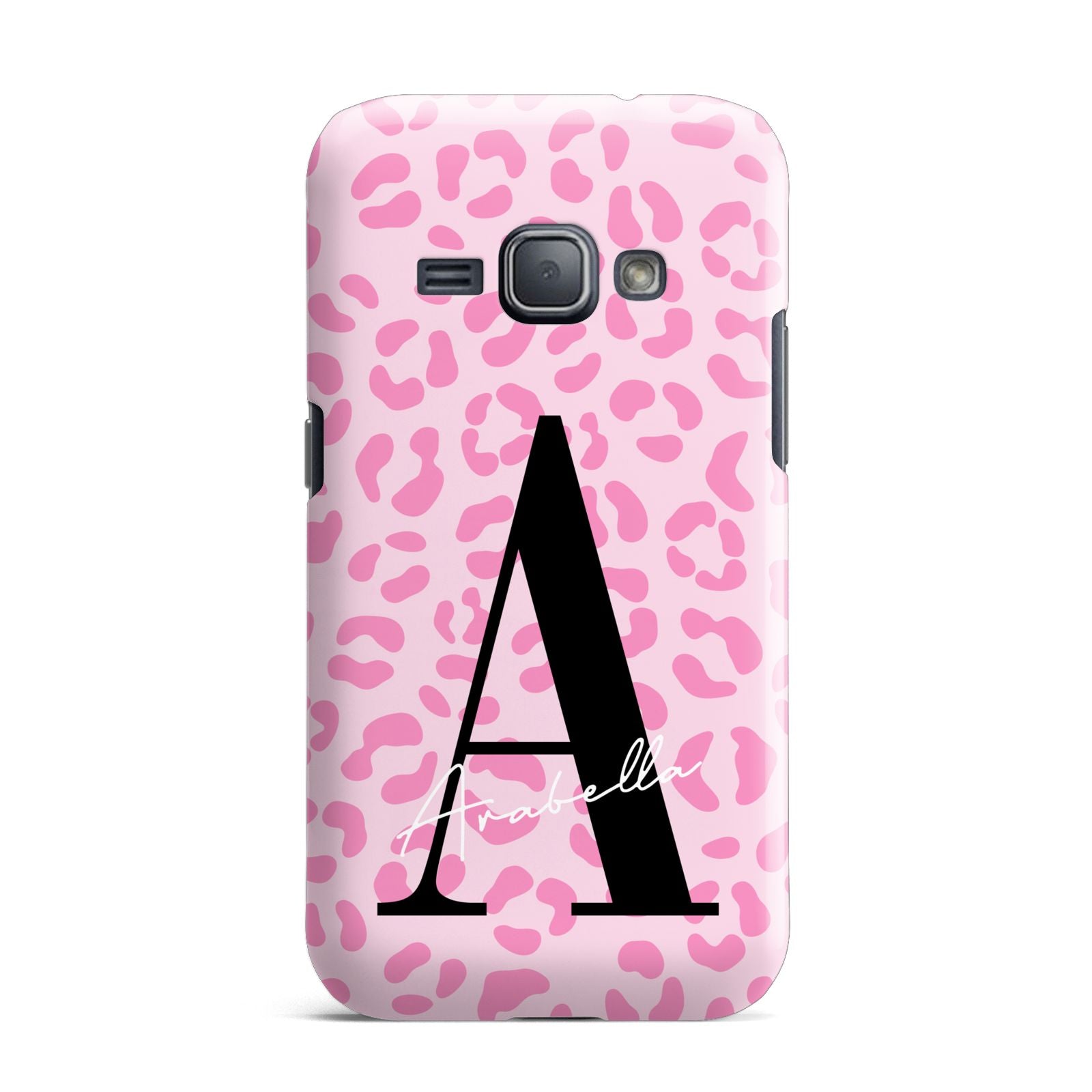 Personalised Pink Leopard Print Samsung Galaxy J1 2016 Case