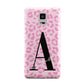 Personalised Pink Leopard Print Samsung Galaxy Note 4 Case
