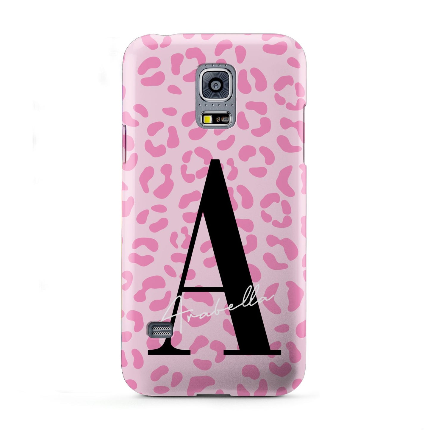 Personalised Pink Leopard Print Samsung Galaxy S5 Mini Case