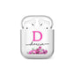 Personalised Pink Lilies AirPods Case
