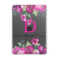 Personalised Pink Lilies Apple iPad Grey Case