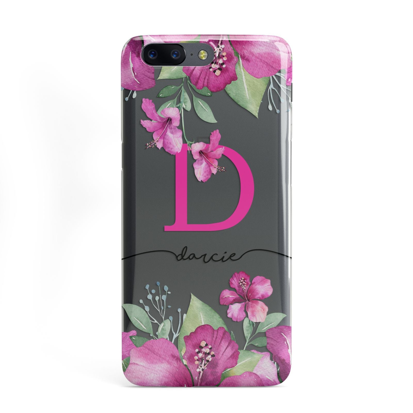Personalised Pink Lilies OnePlus Case