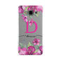 Personalised Pink Lilies Samsung Galaxy A3 Case
