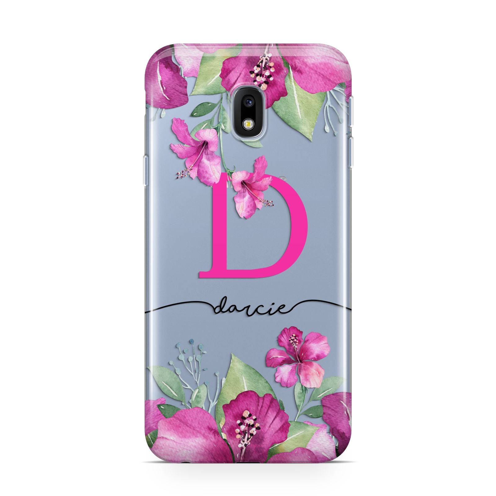 Personalised Pink Lilies Samsung Galaxy J3 2017 Case