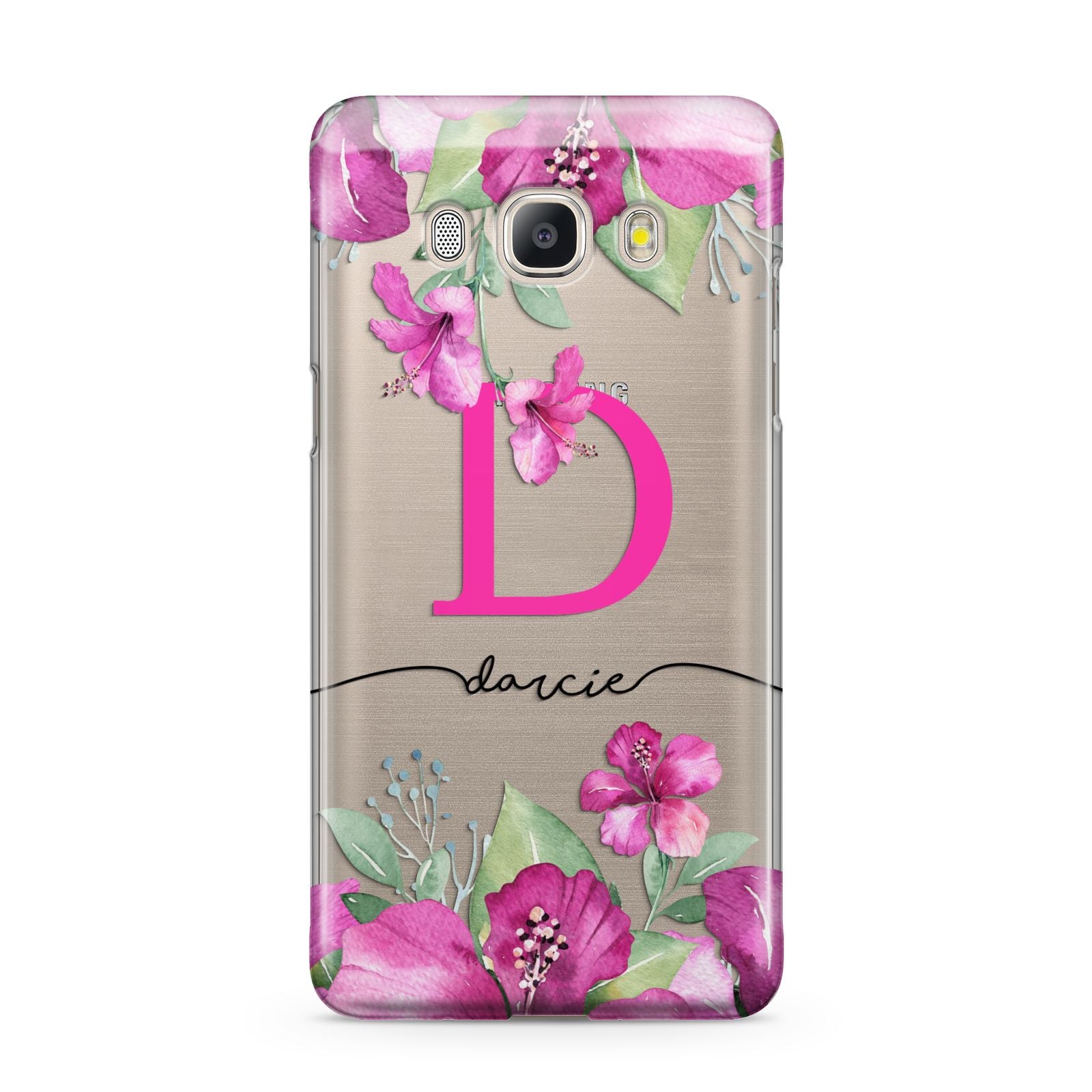 Personalised Pink Lilies Samsung Galaxy J5 2016 Case