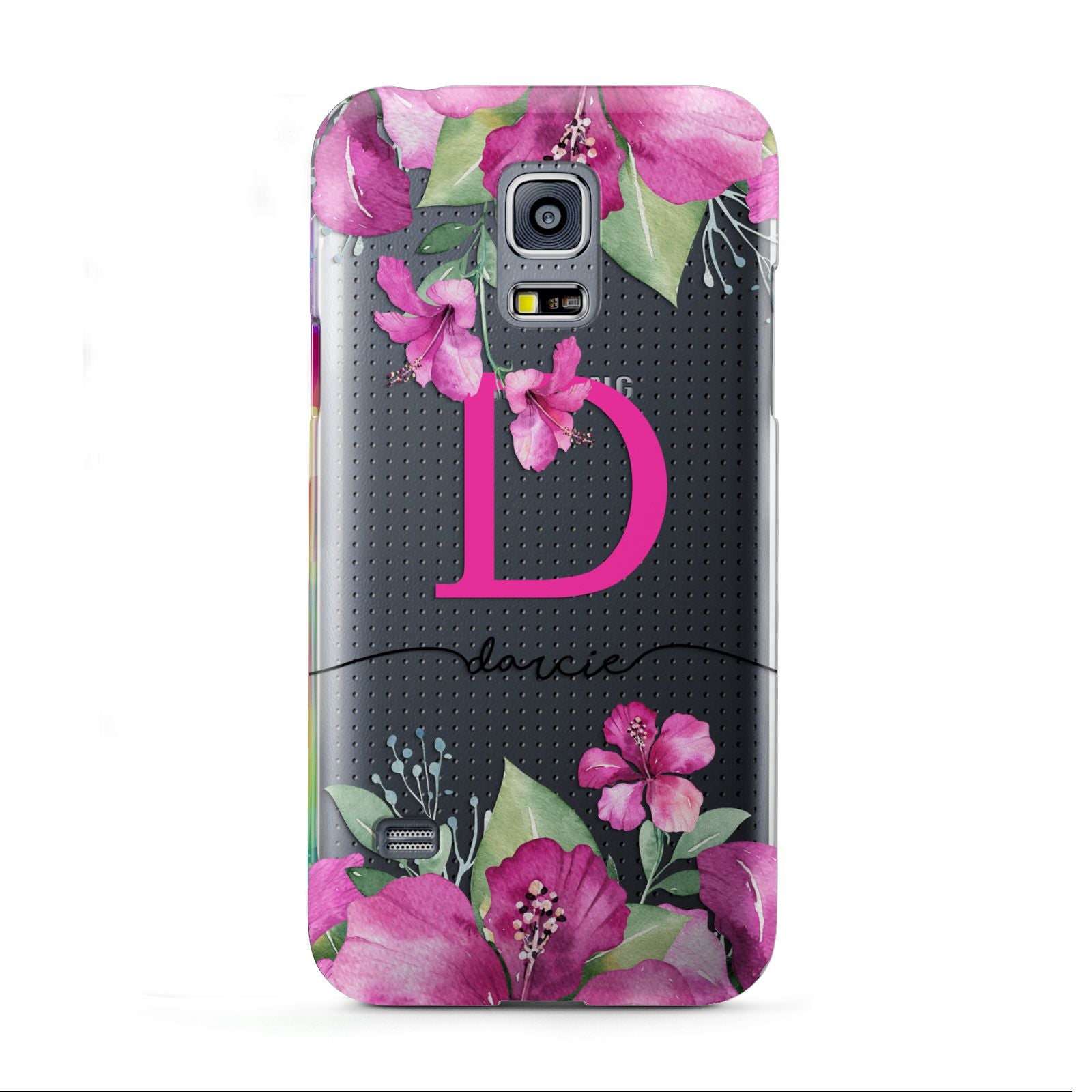 Personalised Pink Lilies Samsung Galaxy S5 Mini Case
