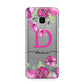 Personalised Pink Lilies Samsung Galaxy S9 Case