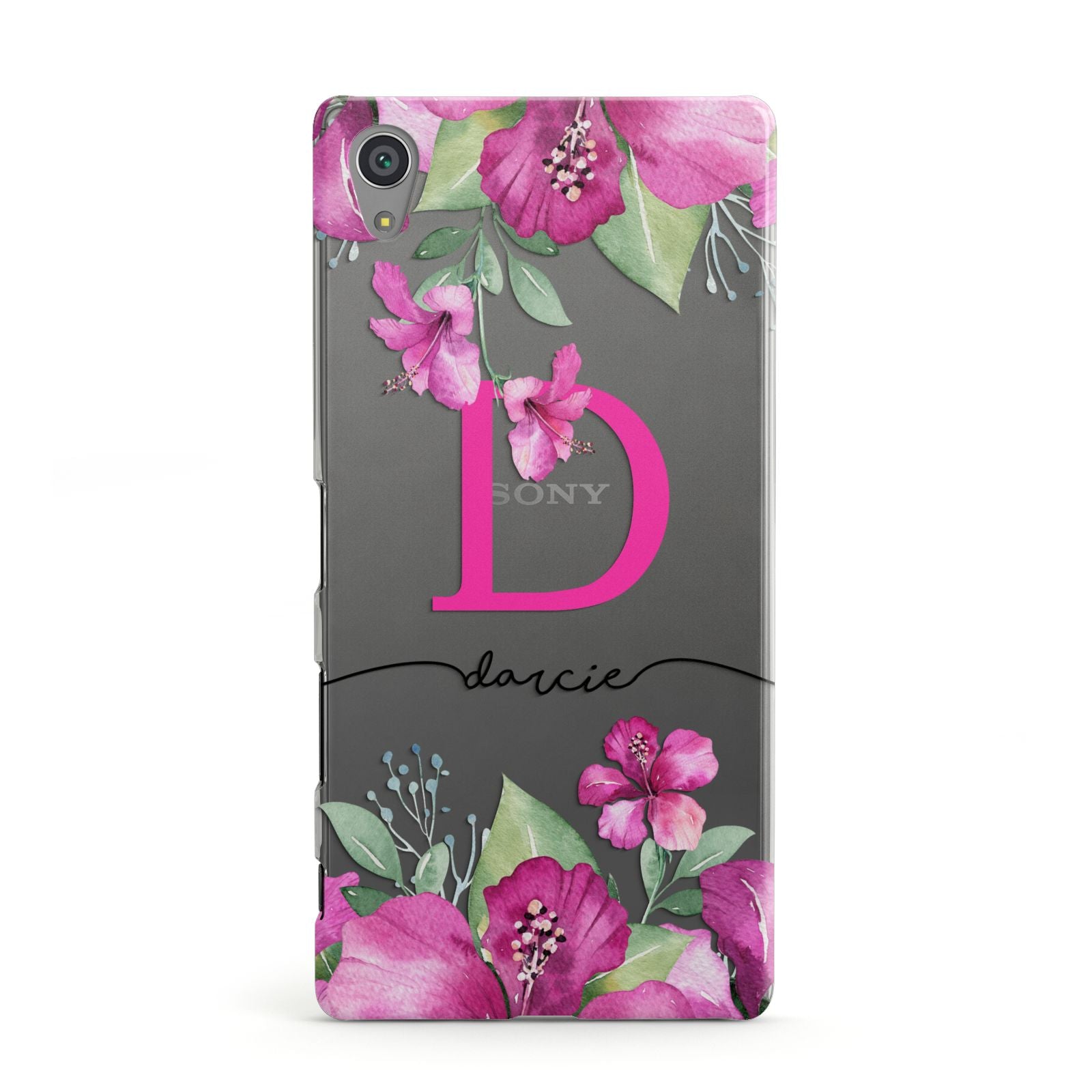 Personalised Pink Lilies Sony Xperia Case