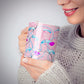 Personalised Pink Line Art 10oz Mug Alternative Image 6