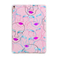 Personalised Pink Line Art Apple iPad Rose Gold Case