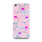 Personalised Pink Line Art Apple iPhone 5c Case