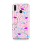 Personalised Pink Line Art Huawei Y9 2019