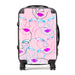 Personalised Pink Line Art Suitcase