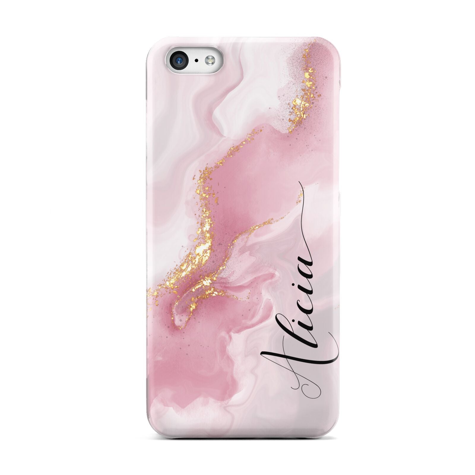 Personalised Pink Marble Apple iPhone 5c Case