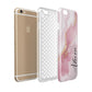 Personalised Pink Marble Apple iPhone 6 3D Tough Case Expanded view