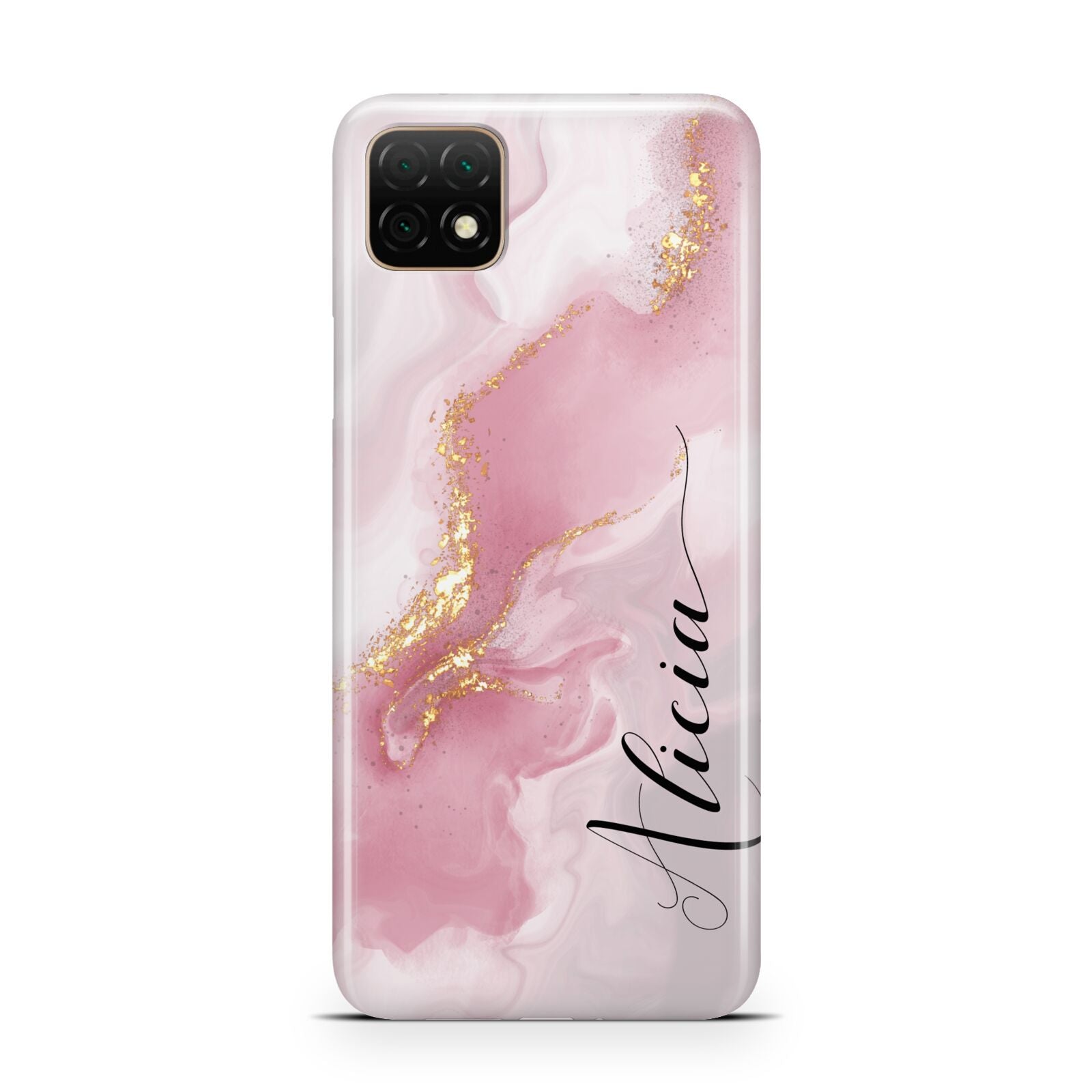 Personalised Pink Marble Huawei Enjoy 20 Phone Case