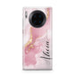 Personalised Pink Marble Huawei Mate 30 Pro Phone Case