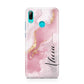 Personalised Pink Marble Huawei P Smart 2019 Case