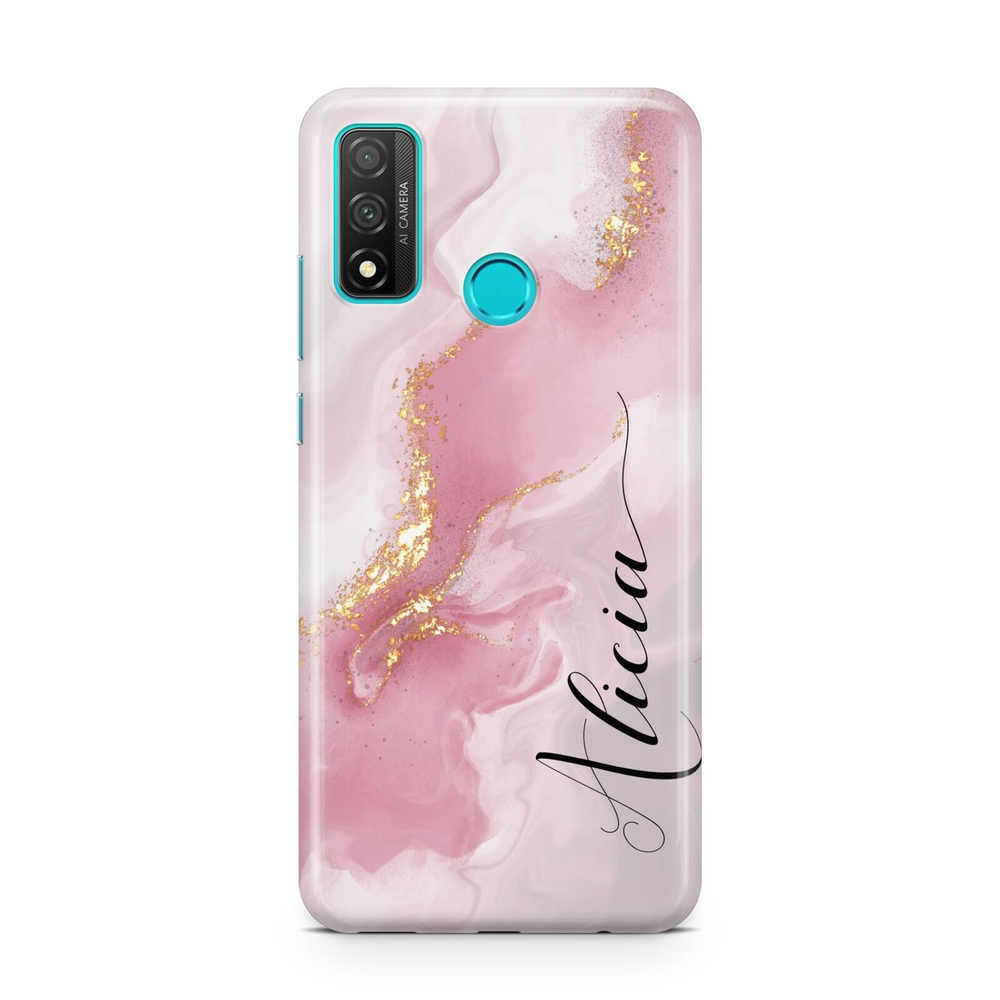 Personalised Pink Marble Huawei P Smart 2020