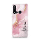 Personalised Pink Marble Huawei P20 Lite 5G Phone Case