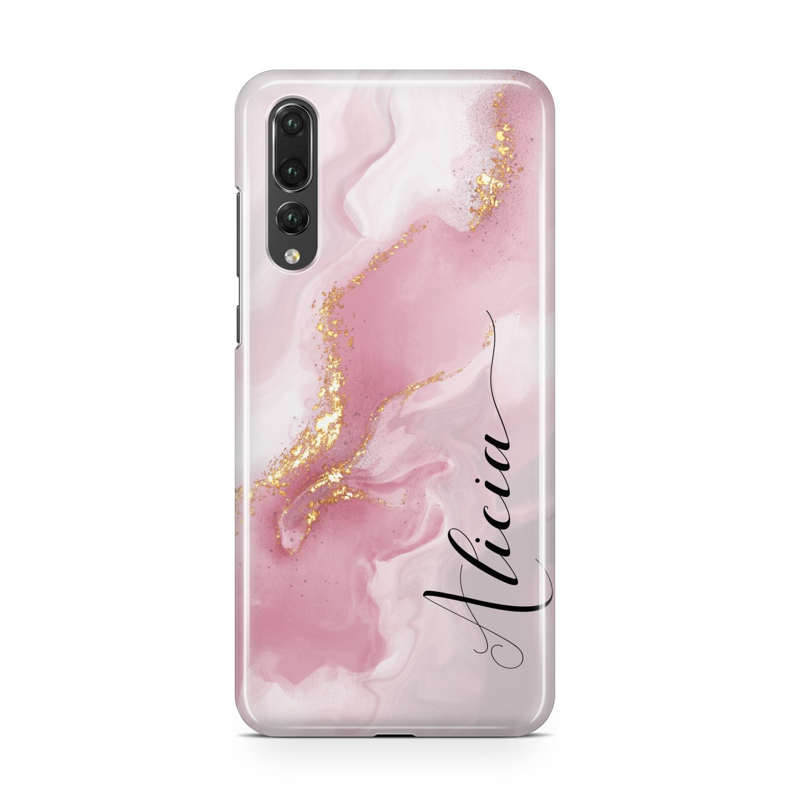 Personalised Pink Marble Huawei P20 Pro Phone Case