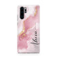 Personalised Pink Marble Huawei P30 Pro Phone Case