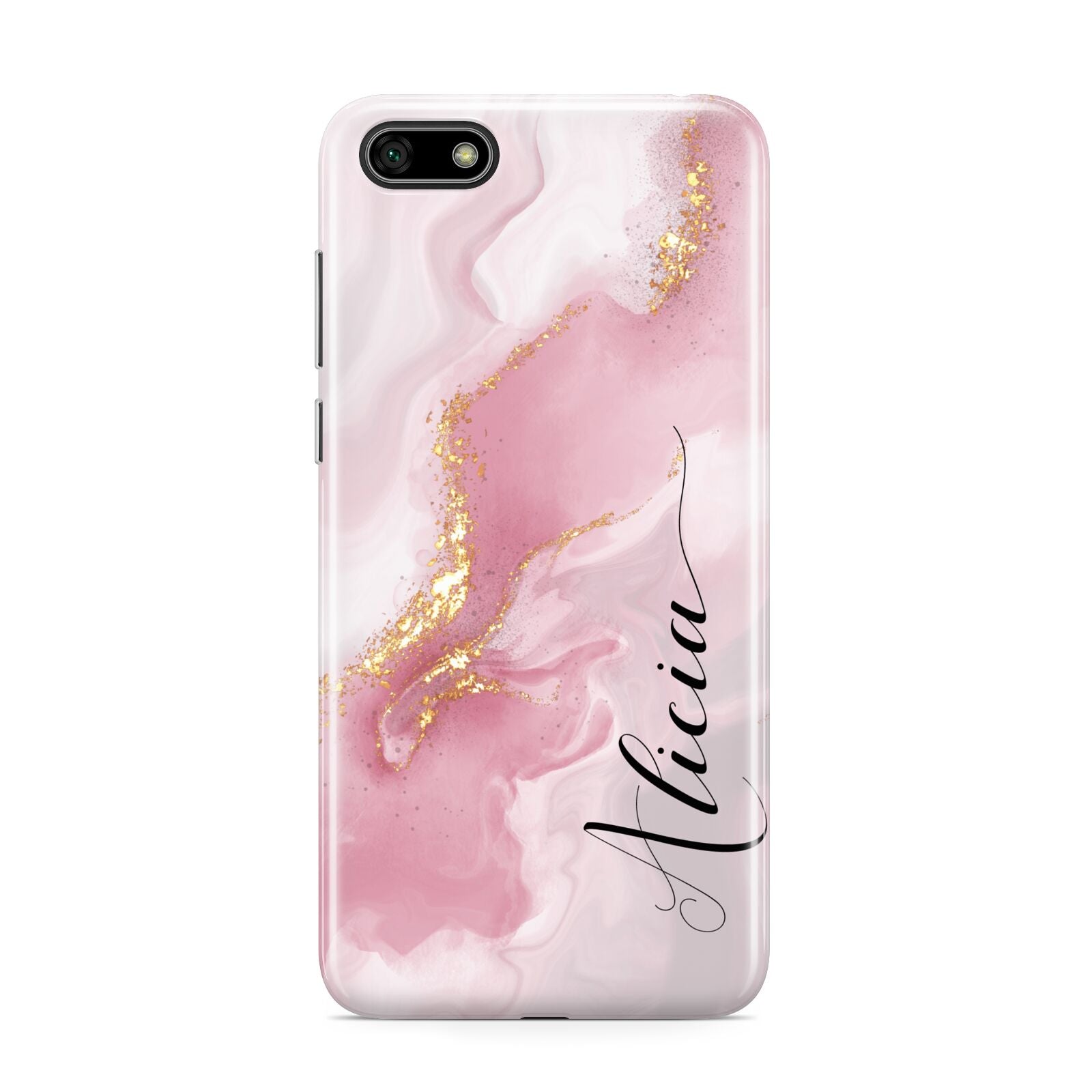 Personalised Pink Marble Huawei Y5 Prime 2018 Phone Case