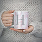 Personalised Pink Marble Initial 1 Custom 10oz Mug Alternative Image 5