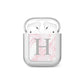 Personalised Pink Marble Initial 1 Custom AirPods Case