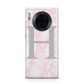 Personalised Pink Marble Initial 1 Custom Huawei Mate 30 Pro Phone Case