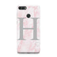 Personalised Pink Marble Initial 1 Custom Huawei Y9 2018