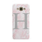 Personalised Pink Marble Initial 1 Custom Samsung Galaxy A8 Case