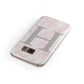 Personalised Pink Marble Initial 1 Custom Samsung Galaxy Case Front Close Up
