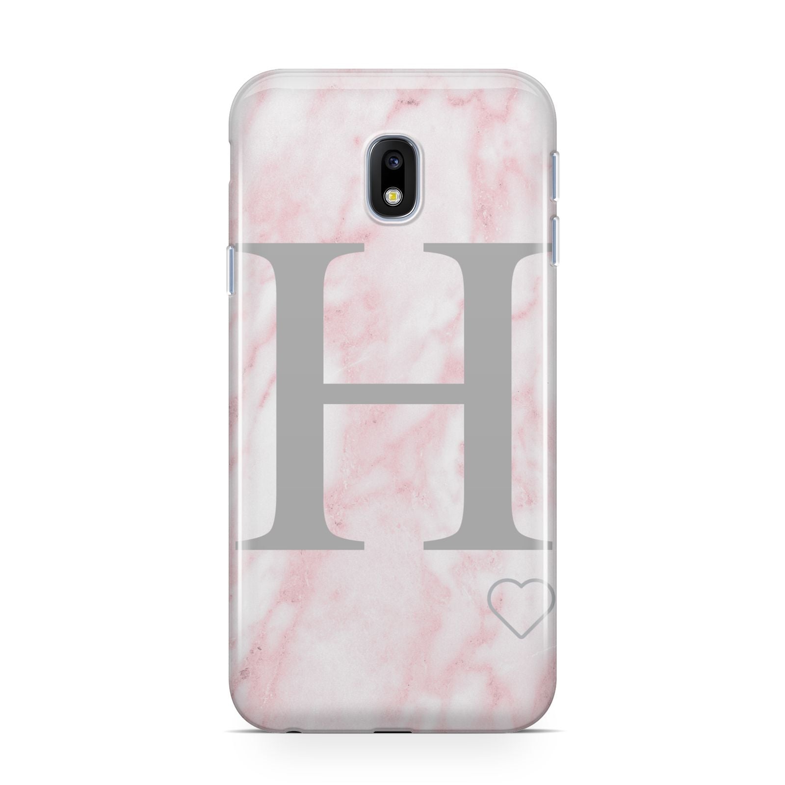 Personalised Pink Marble Initial 1 Custom Samsung Galaxy J3 2017 Case