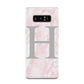 Personalised Pink Marble Initial 1 Custom Samsung Galaxy Note 8 Case