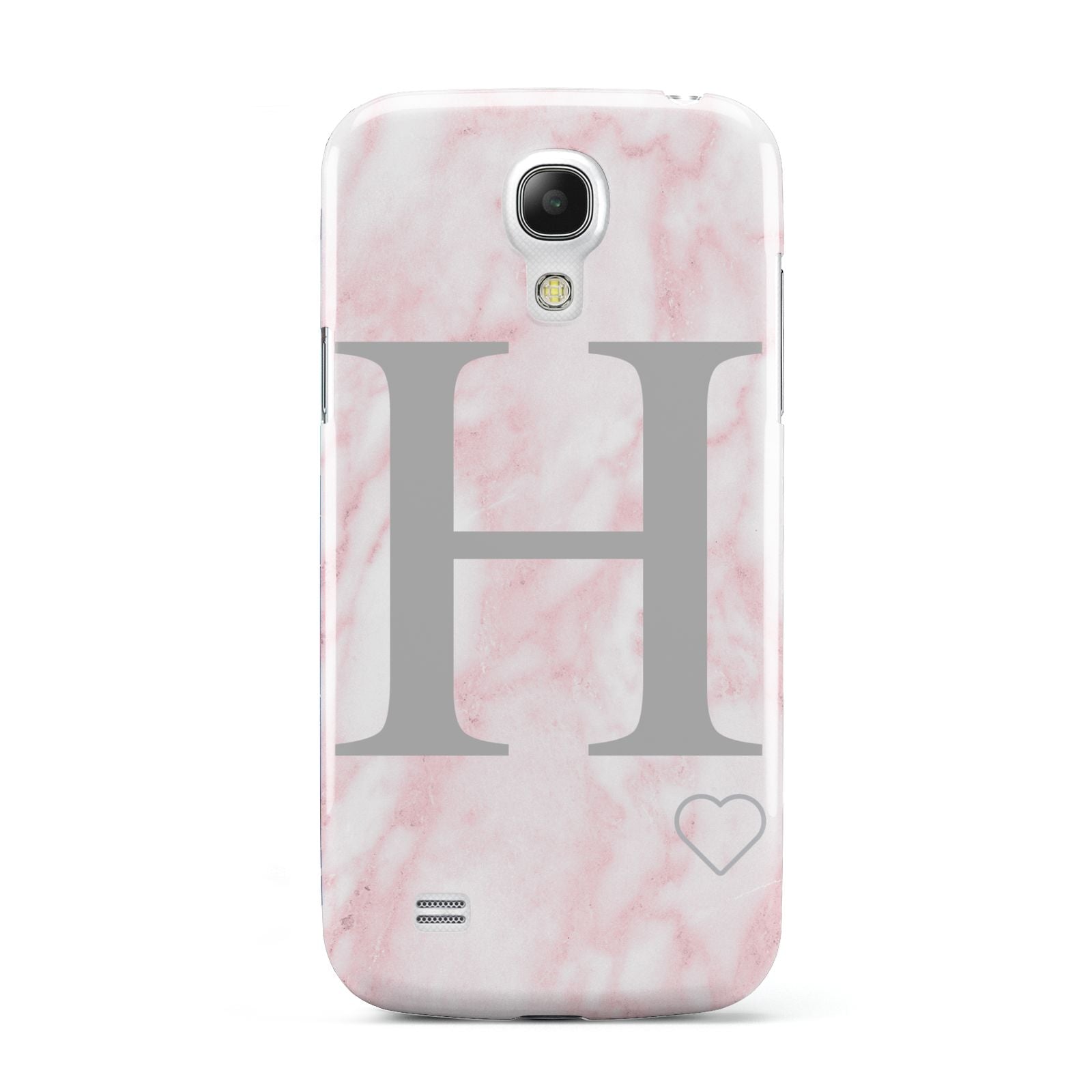 Personalised Pink Marble Initial 1 Custom Samsung Galaxy S4 Mini Case
