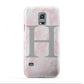 Personalised Pink Marble Initial 1 Custom Samsung Galaxy S5 Mini Case