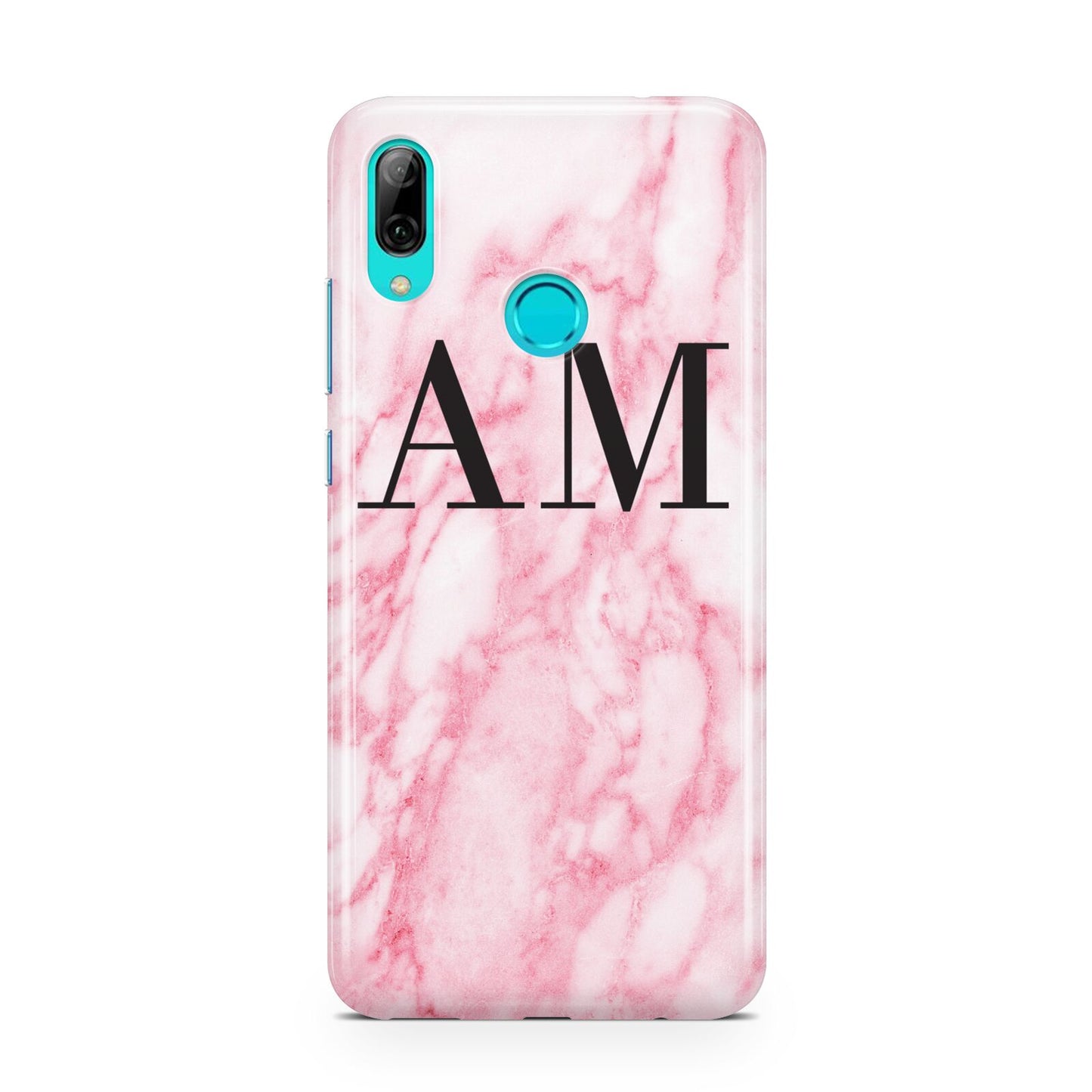 Personalised Pink Marble Monogrammed Huawei P Smart 2019 Case